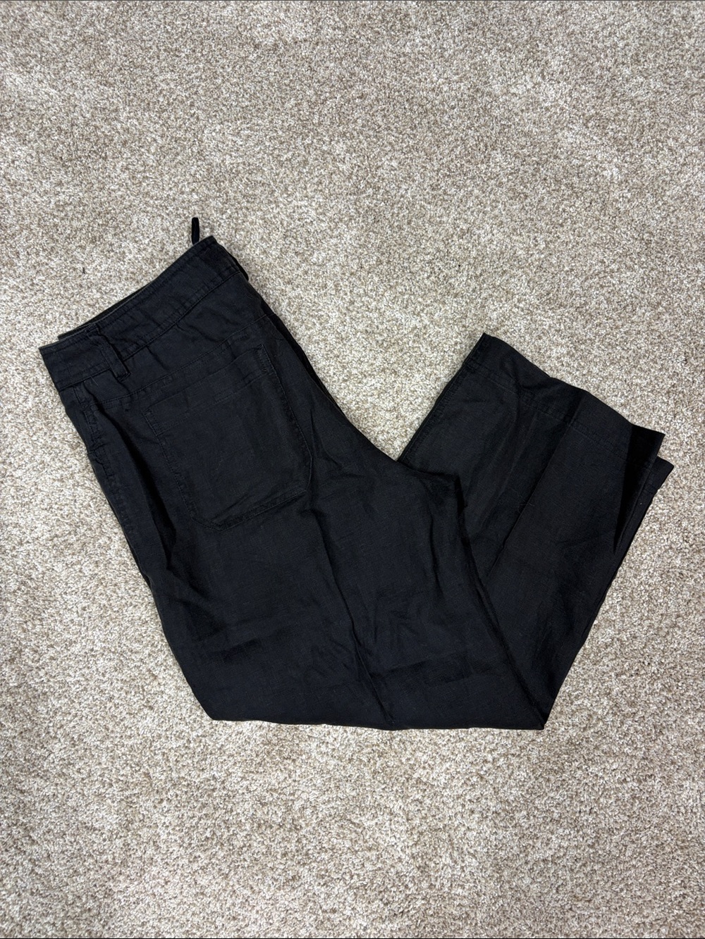 Jones New York black linen pants size 8